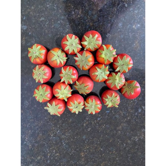 Realistic Micro Tomatoes with Green Stems, Plastic (Qty. 20) - Picture 2 of 3